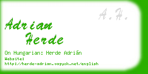 adrian herde business card